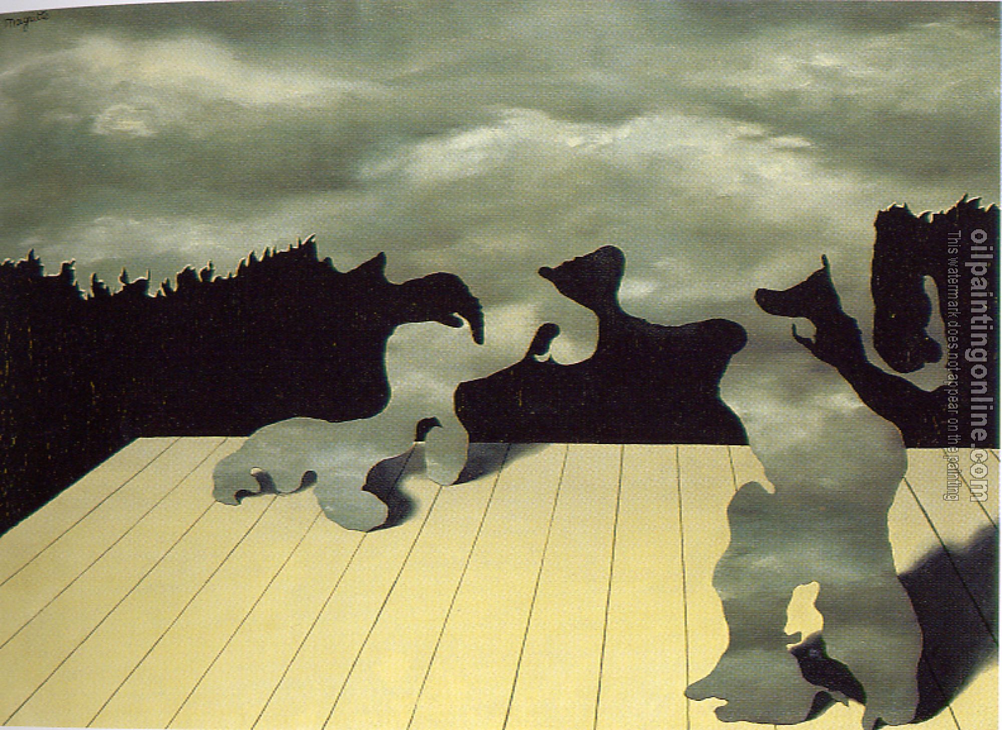 Magritte, Rene - the museles of the sky